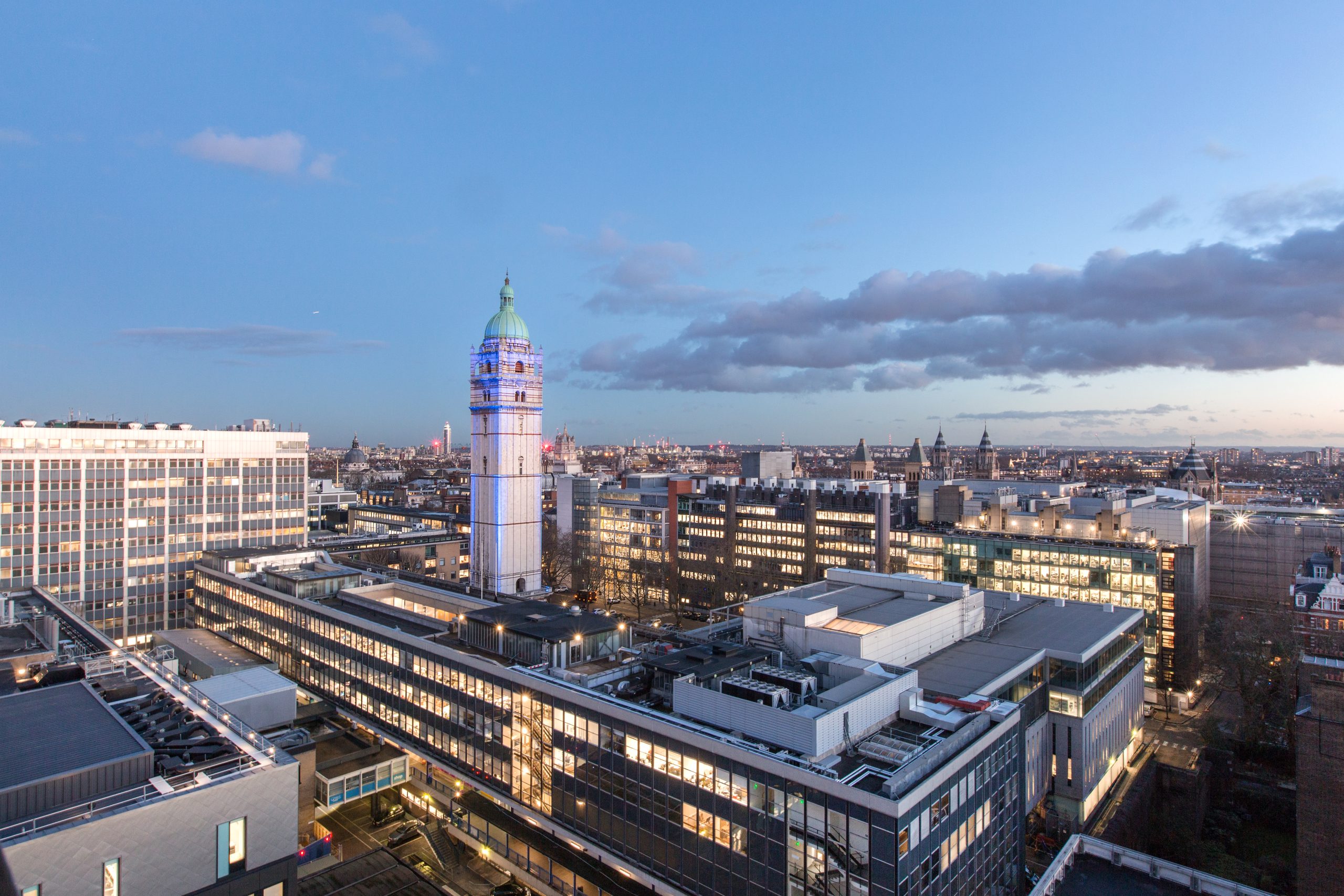 Imperial College London campus skyline